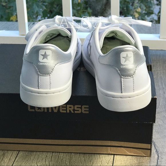 NWT Converse PL LP OX White Silver WMNS AUTHENTIC - Picture 3 of 7